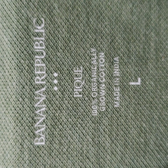 Mens Banana Republic Comfortable Organically Grown Cotton Monogram Pique Polo - Picture 6 of 7